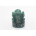 Statue Idol God Ganesha Ganesh Figurine Natural Green Jade Stone Handmade G16